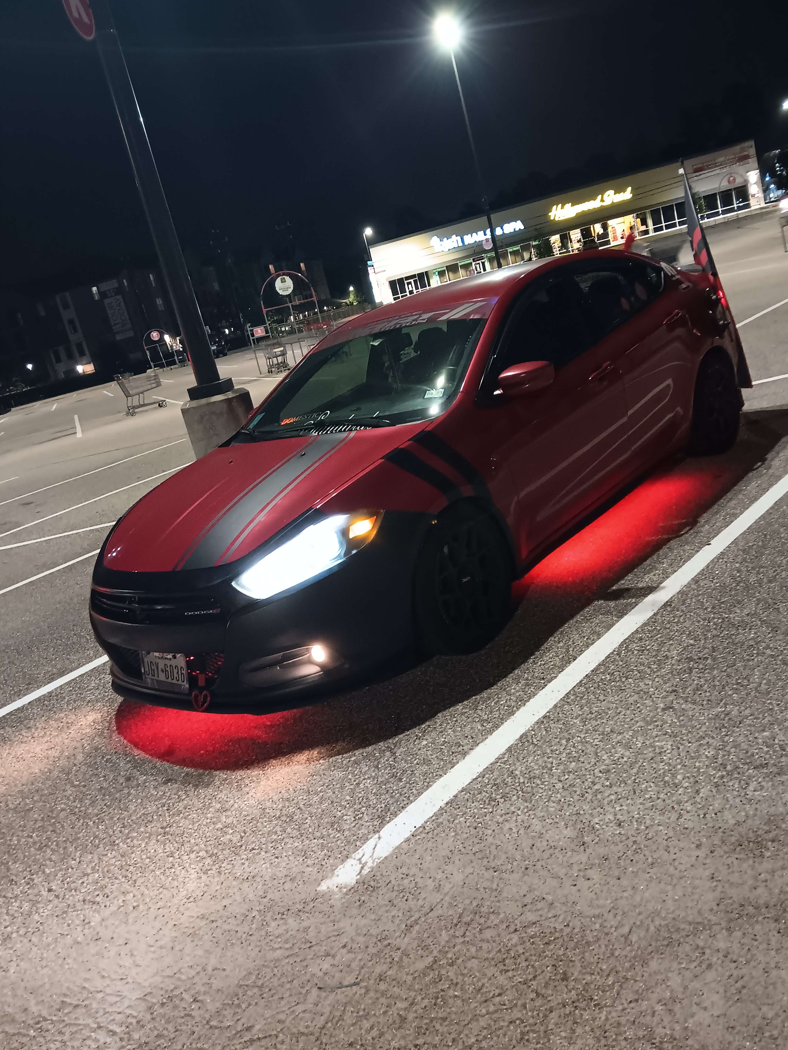 2014 Dodge Dart on KMC KM708 BULLY 17x8, Continental CON ExtremeContact Sport