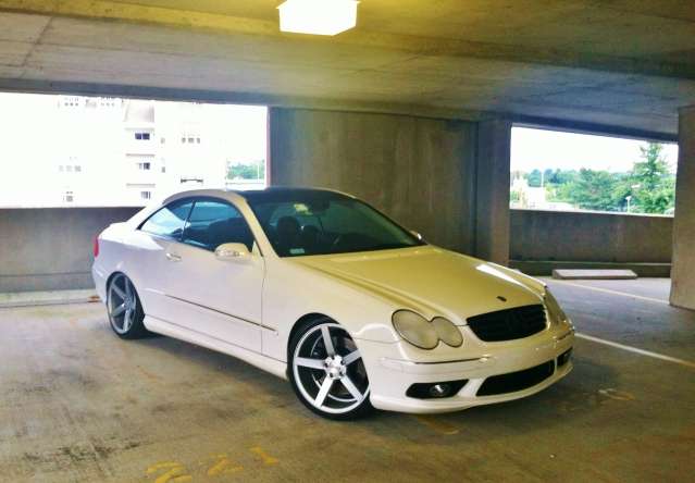 2005 Mercedes-Benz CLK500 on Vossen Wheels Vossen CV3 19x8.5 / 19x10, Hankook HAN Ventus V12 EVO2 K120