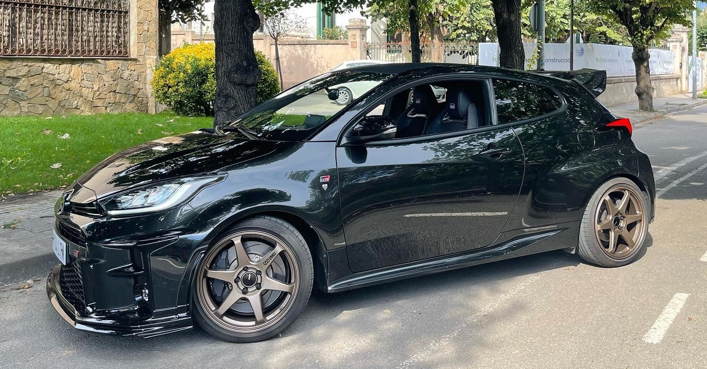 Enkei wheels on GR Corolla