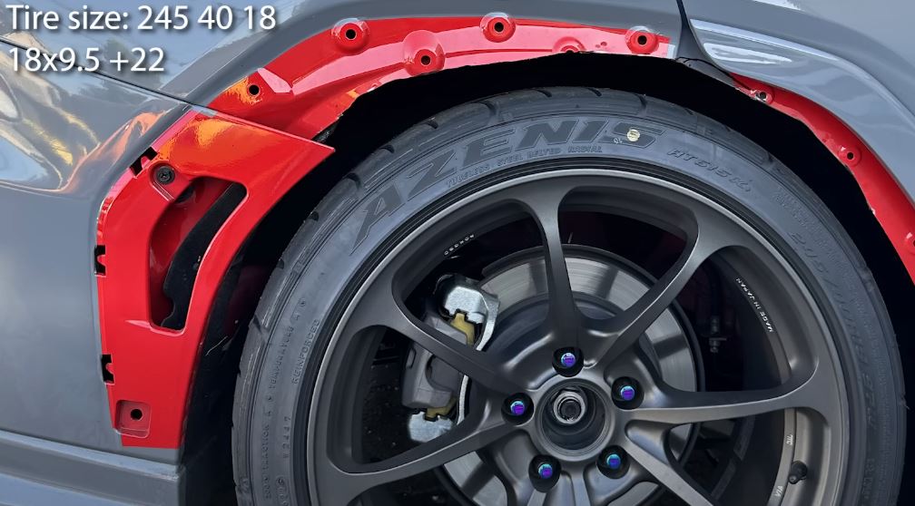 VB WRX fender trimming