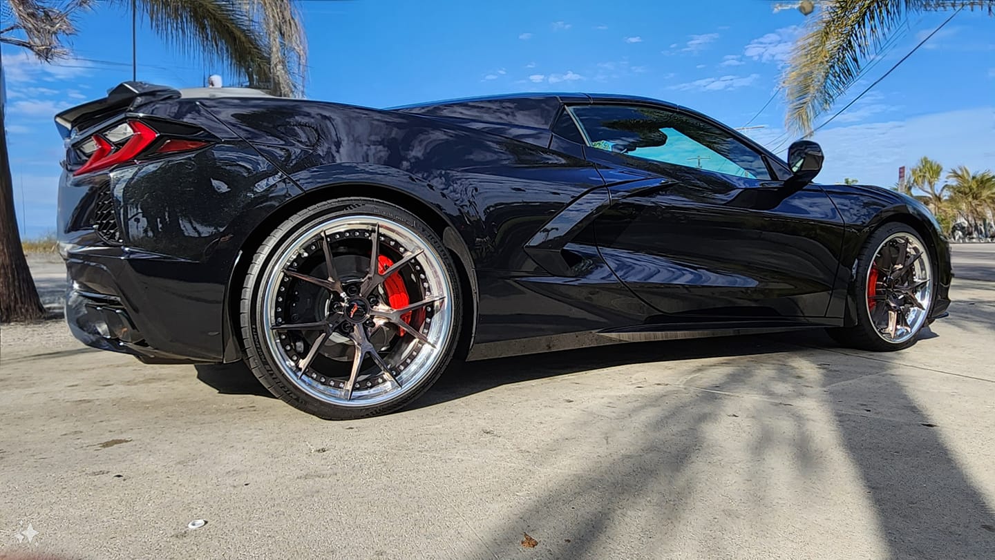 forgestar dc5 wheels on c8 corvette 20/21