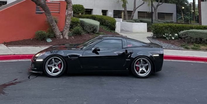 c6 vette on advan gt wheels