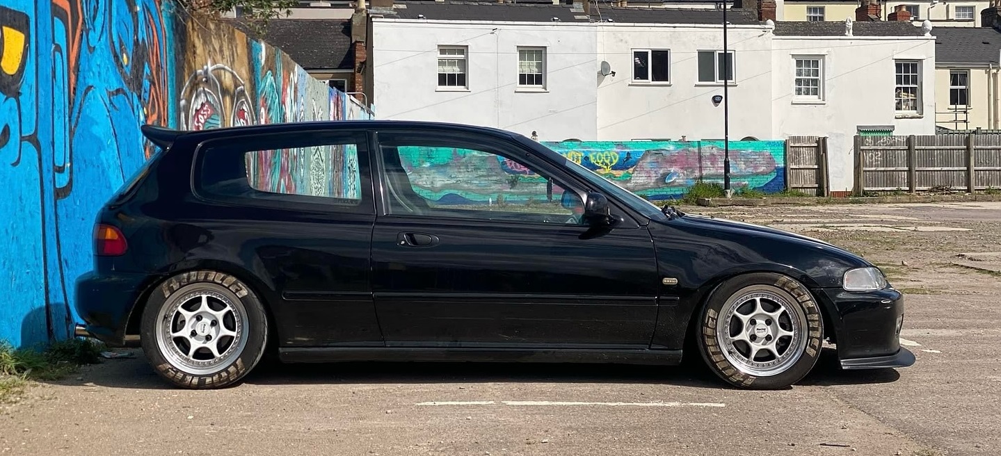 EG Civic on Enkei wheels