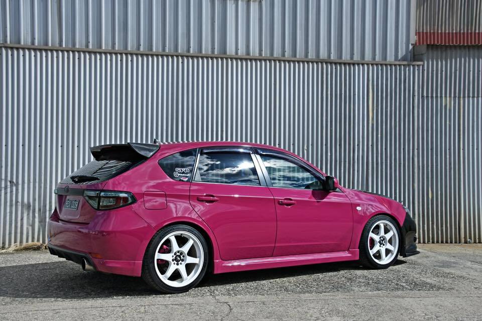 wrx on aftermarket wheels