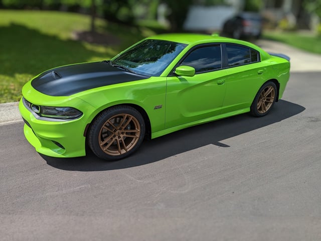 Charger on Voxx Replica hellcat widebody wheels