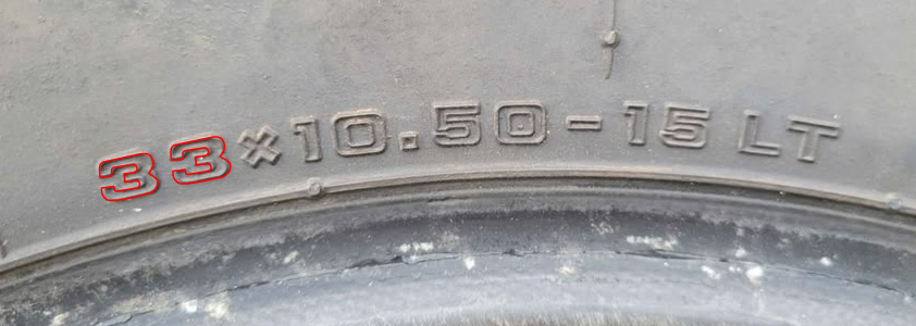 tire floation size