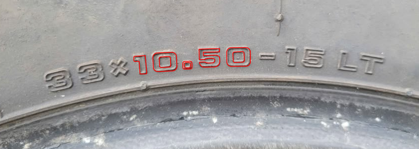 tire flotation width 