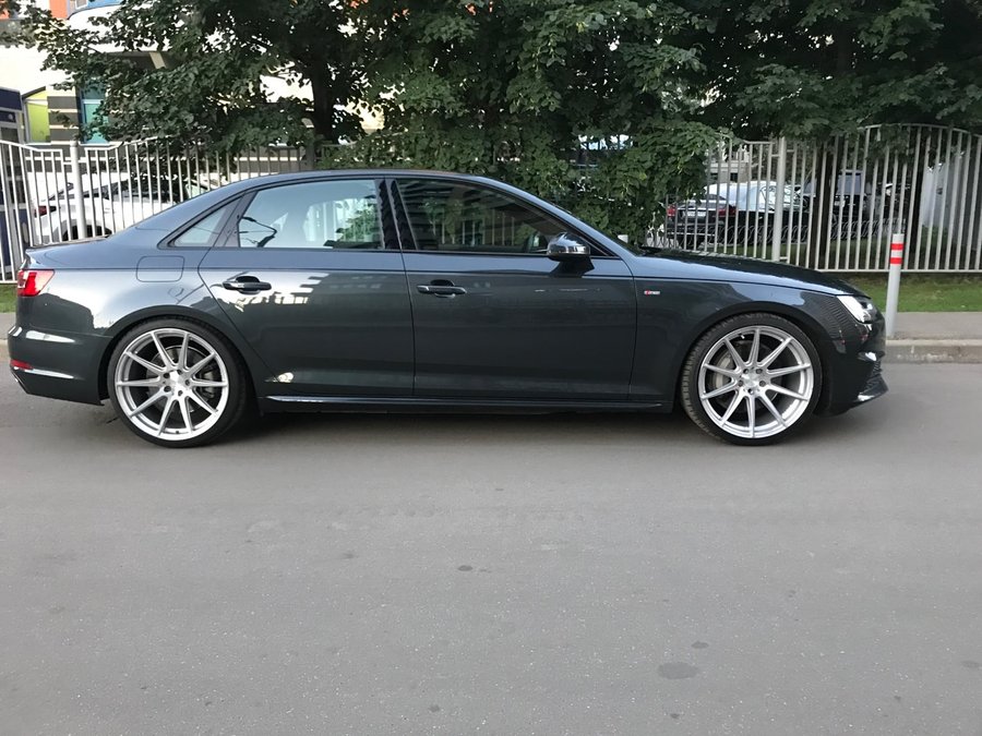 Audi A4 Quattro aftermarket wheels Audi A4 Quattro with aftermarket wheels — 5x112mm fitment