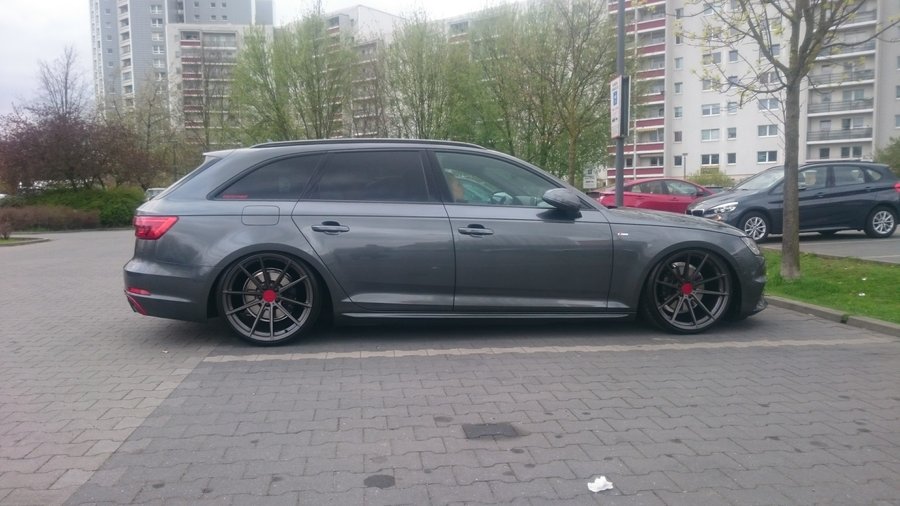 2018 Audi A4 B9 with TSW Bathurst wheels in 19x10 40mm offset on 245/35/19 tires
