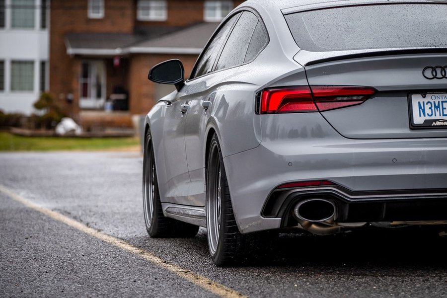 Audi RS5 Sportback aftermarket wheels Audi RS5 Sportback with aftermarket wheels — 5x112mm fitment