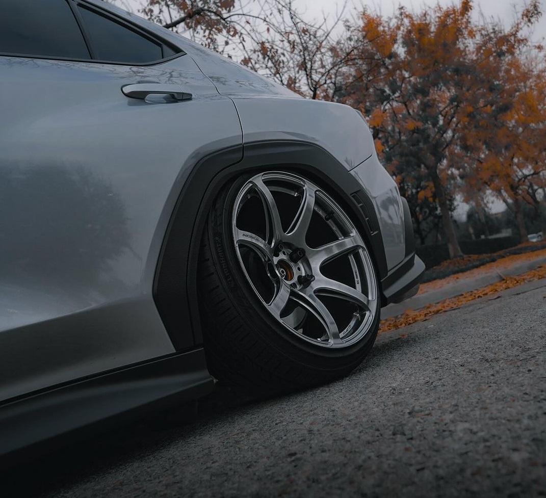 VB WRX stanced on work wheels