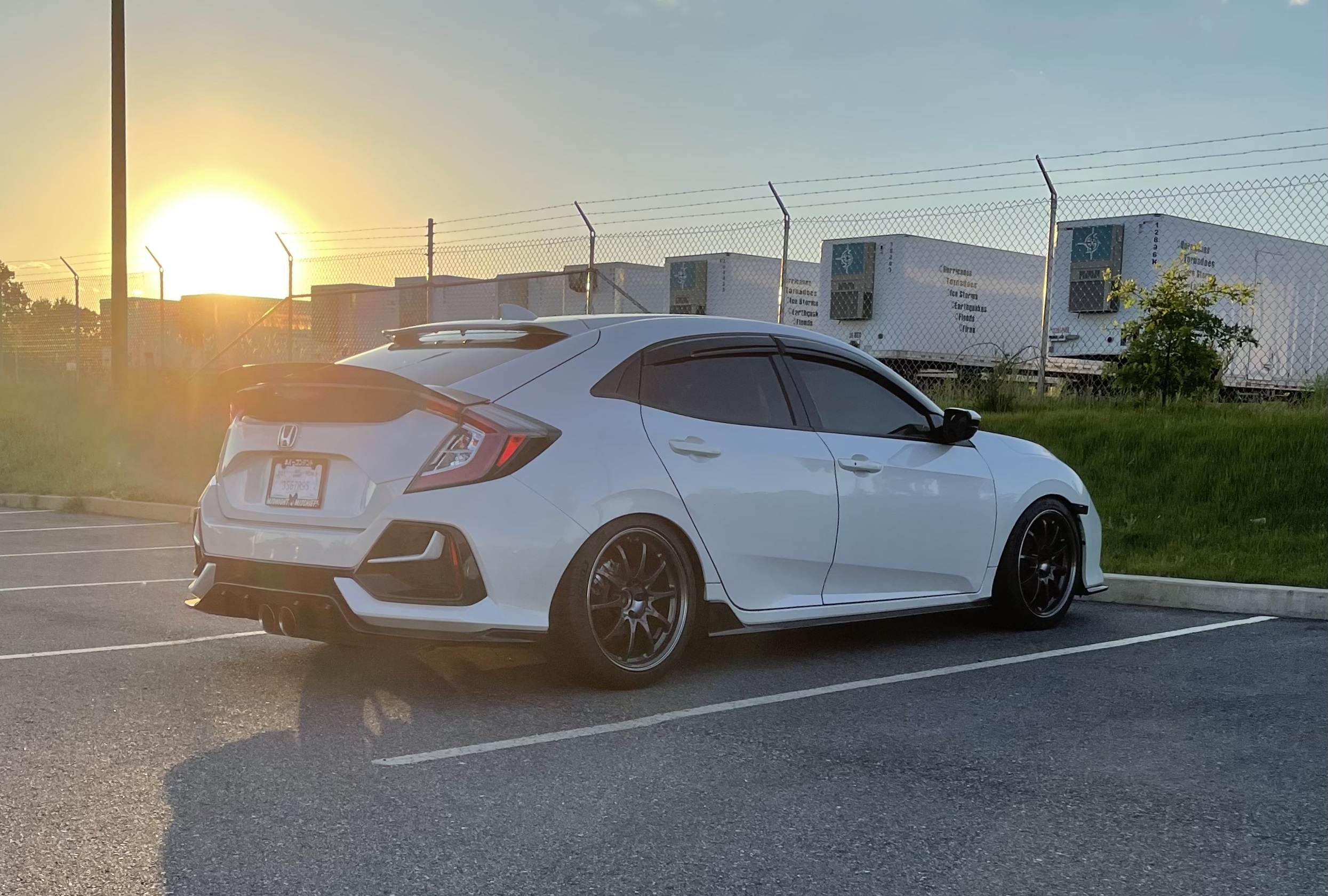 Civic ex hatch on volk wheels