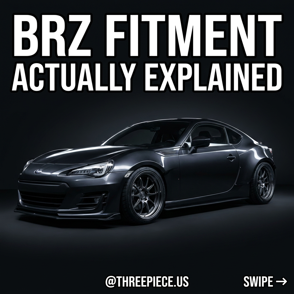 2013-2020 Subaru BRZ wheel fitment guide square vs staggered setup
