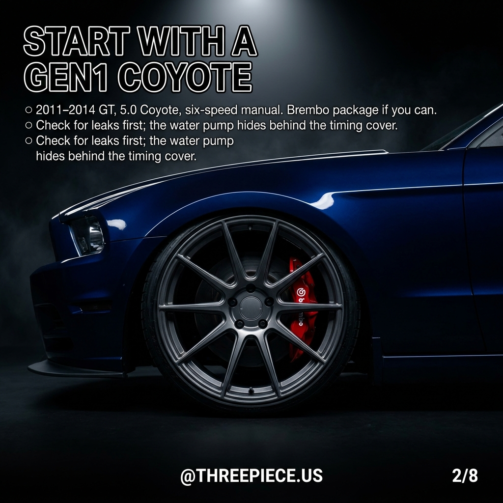 Gen1 5.0 Coyote V8 in a 2011-2014 S197 Mustang GT with six-speed manual