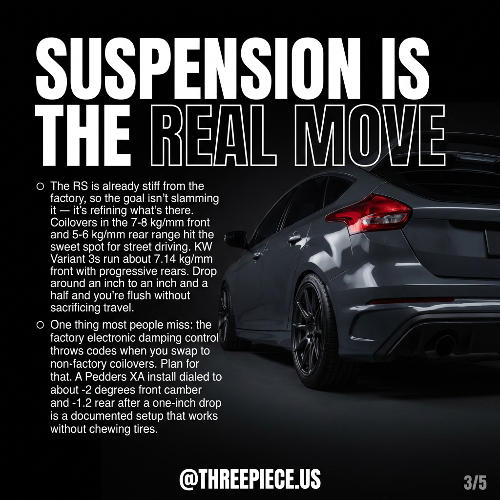 2016-2018 Ford Focus RS engine bay 2.3L EcoBoost block selection