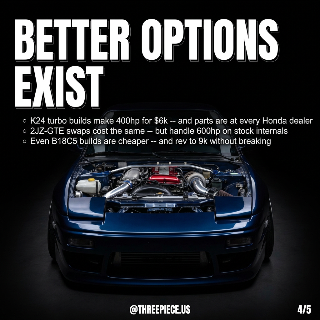 K24 turbo engine swap in 240SX build