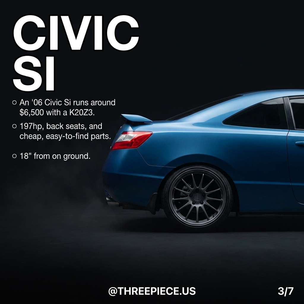 2006 Honda Civic Si with K20Z3 engine, 197hp, affordable used price