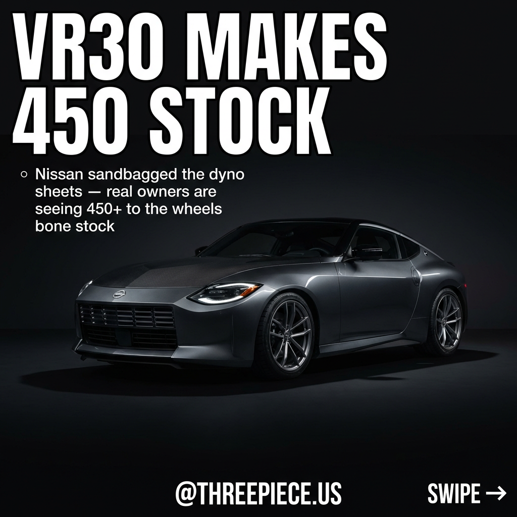 2023 Nissan Z VR30 twin turbo engine bay showing modification potential