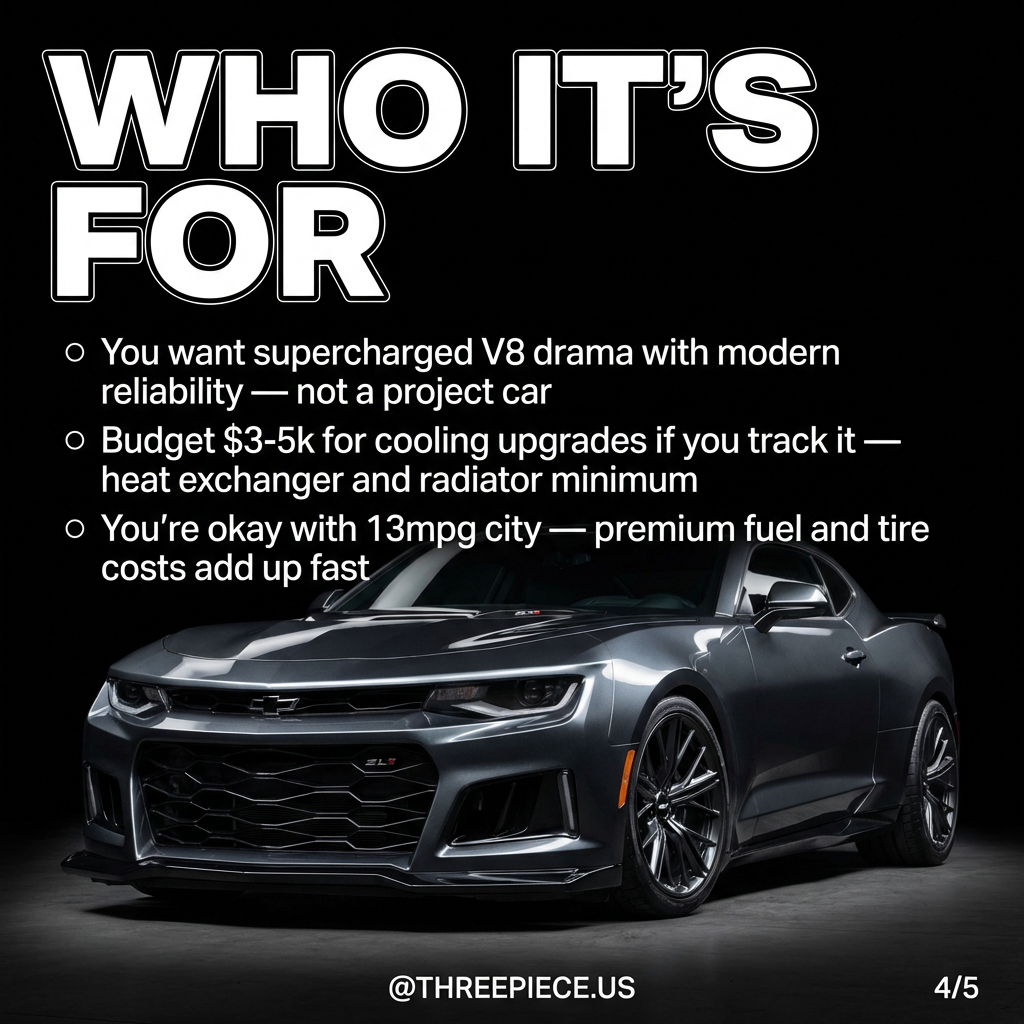 Camaro ZL1 cooling system upgrades heat exchanger radiator modifications