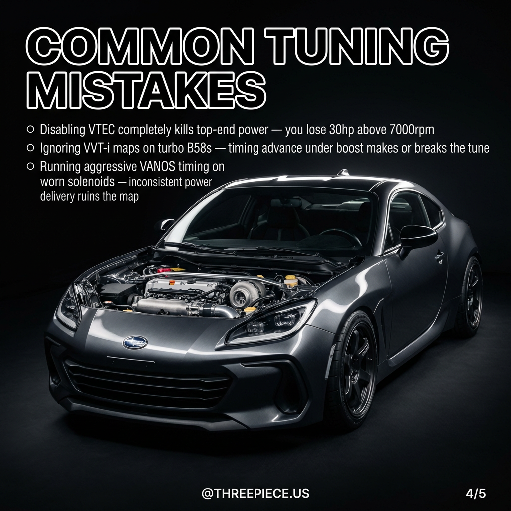 VTEC disabled vs properly tuned dyno comparison