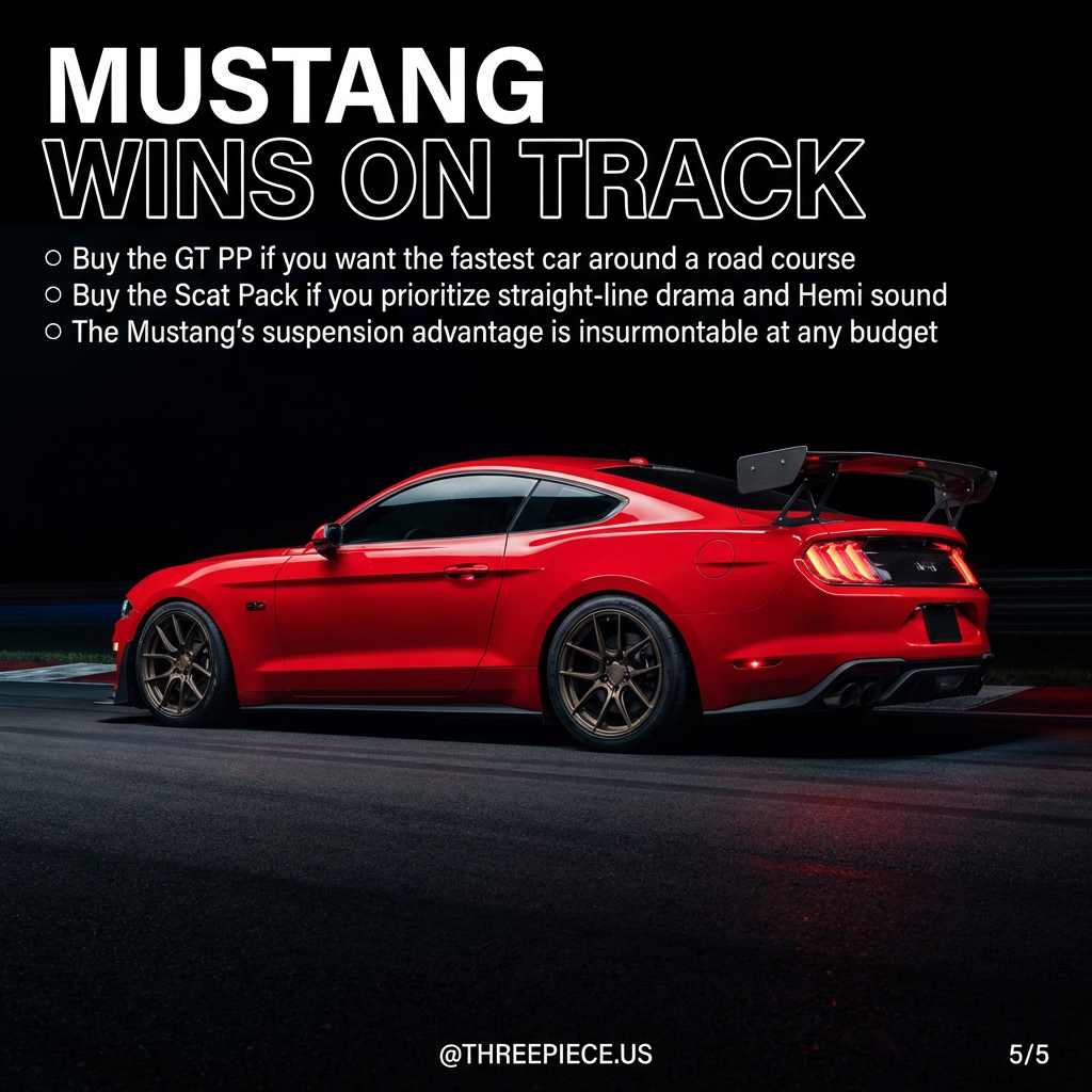 Mustang GT Performance Pack dominating road course lap times