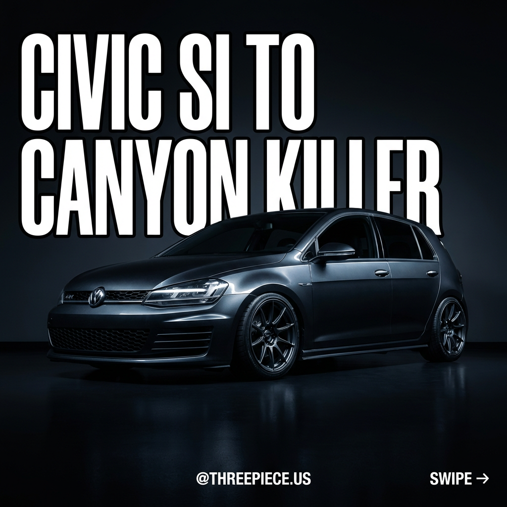 MK7 GTI IS38 turbo build with Rotiform FLG wheels