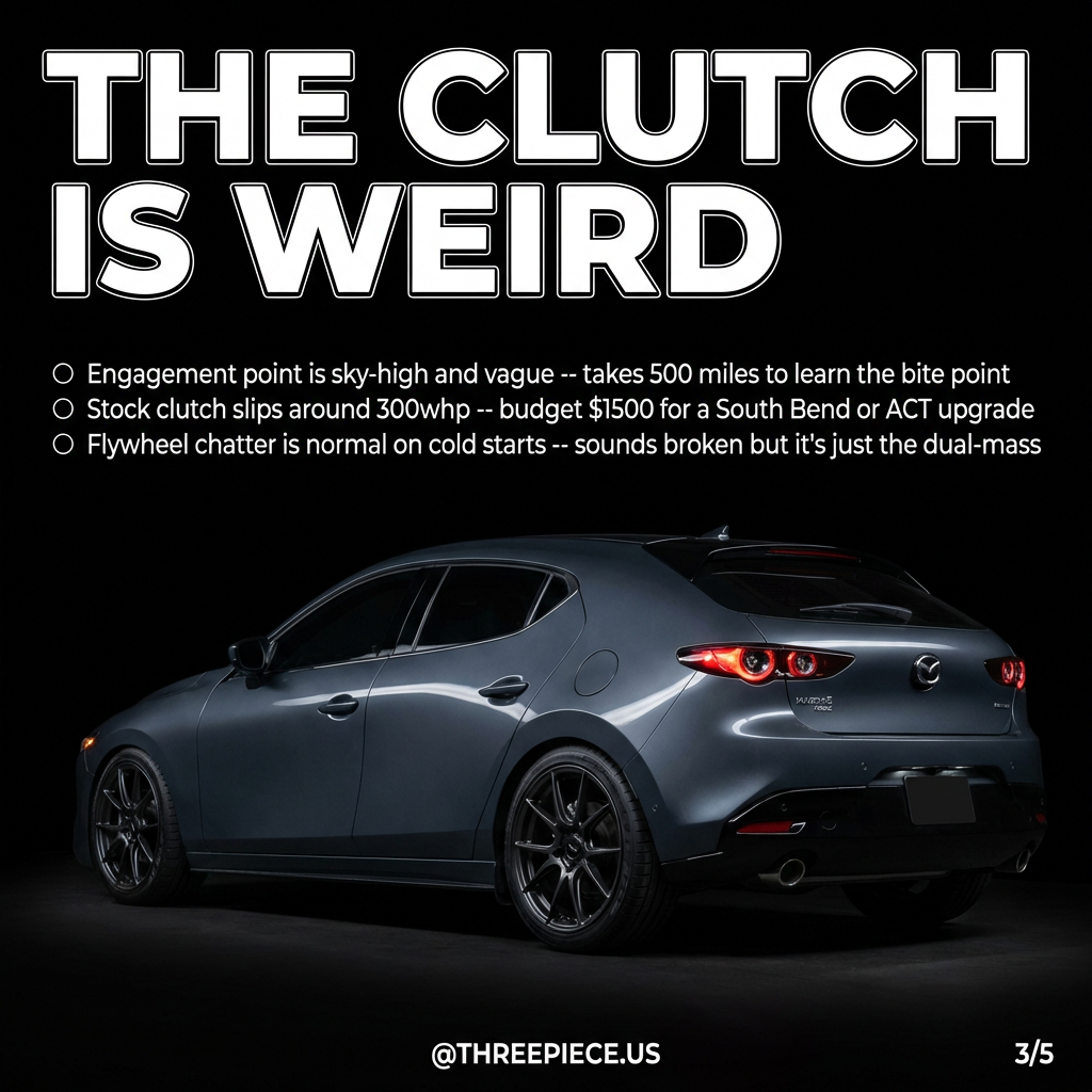 Mazda3 Turbo manual transmission and clutch pedal