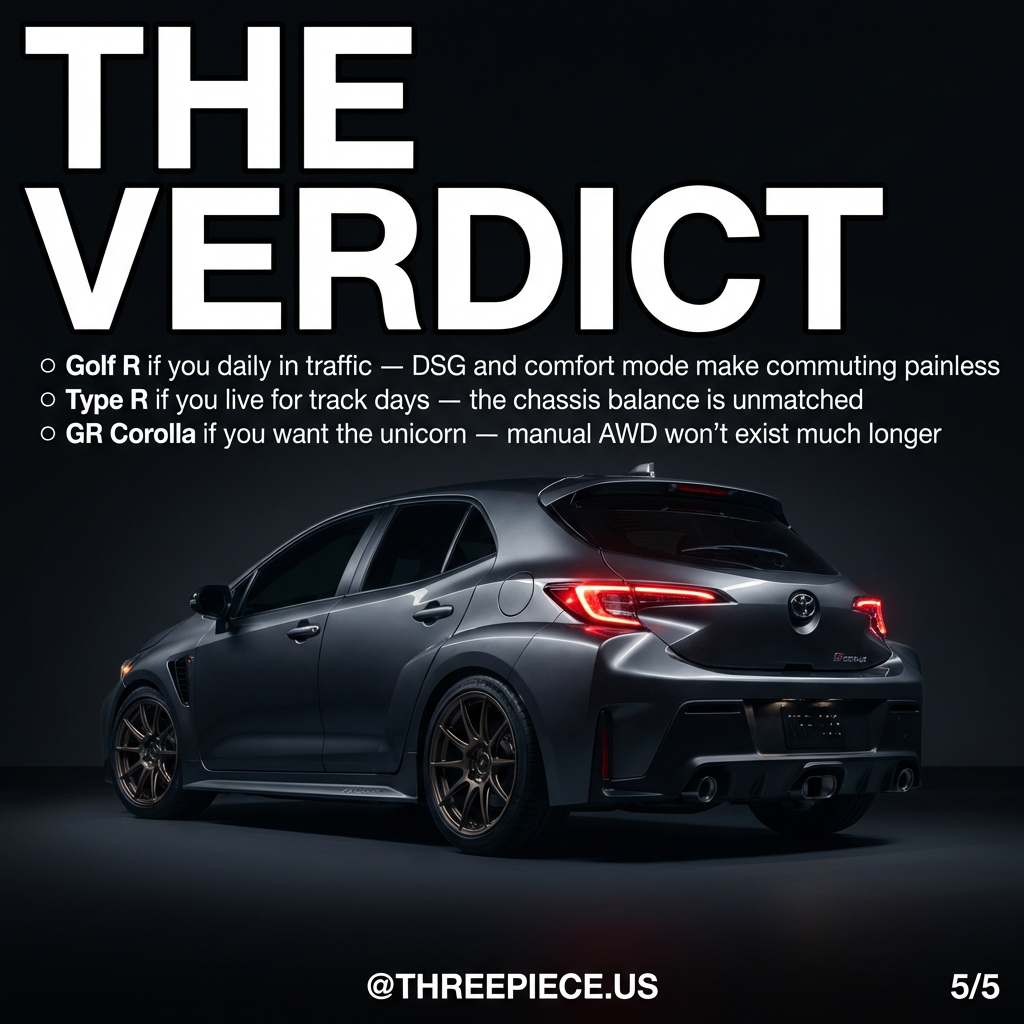 Hot hatch modification potential comparison chart