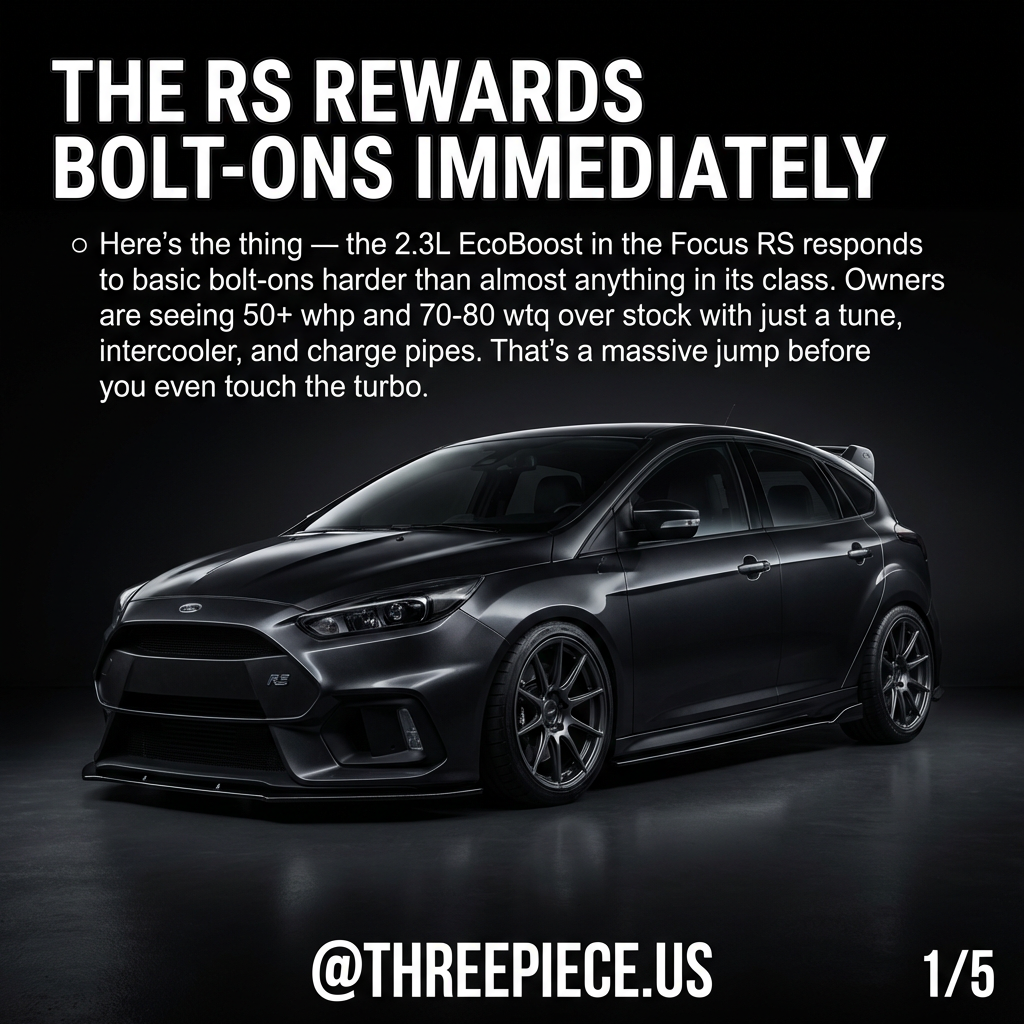 Ford Focus RS Mk3 2016-2018 build guide with 2.3L EcoBoost performance modifications
