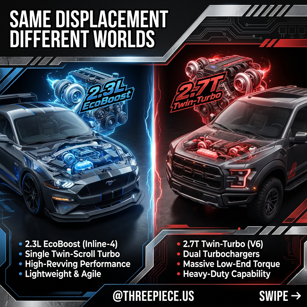 Ford 2.3L EcoBoost vs Chevy 2.7T TurboMax engine comparison for single turbo builds