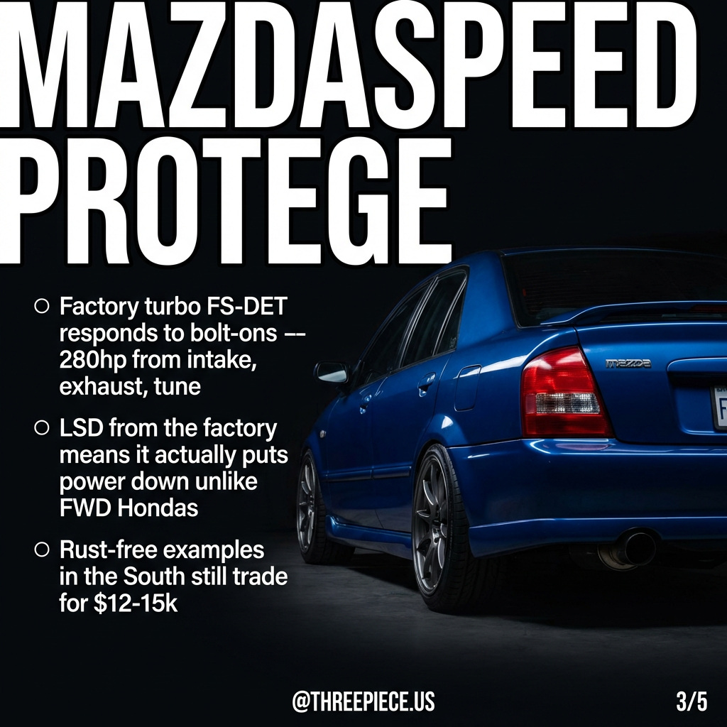 Mazdaspeed Protege factory turbo FS-DET with limited slip differential