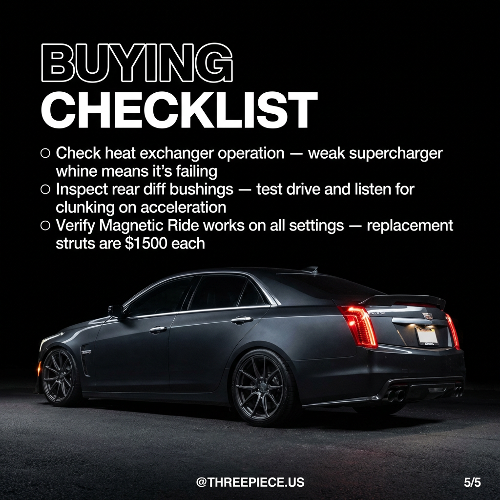 Cadillac CTS-V pre-purchase inspection checklist