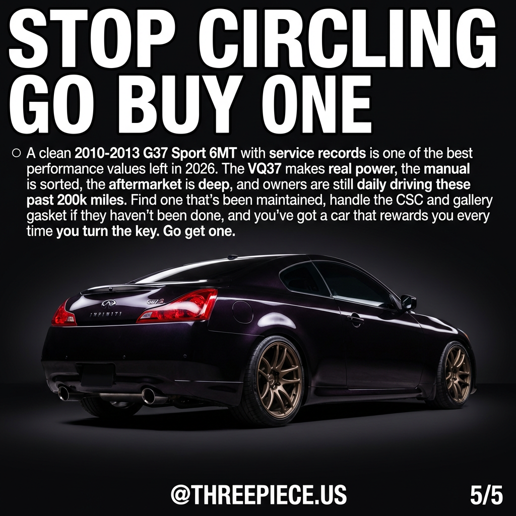Infiniti G37 Sport 6MT with aftermarket 3-piece wheels and lowered suspension