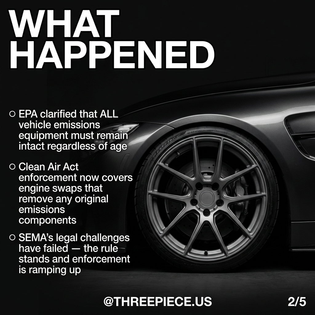 Clean Air Act enforcement on engine swaps
