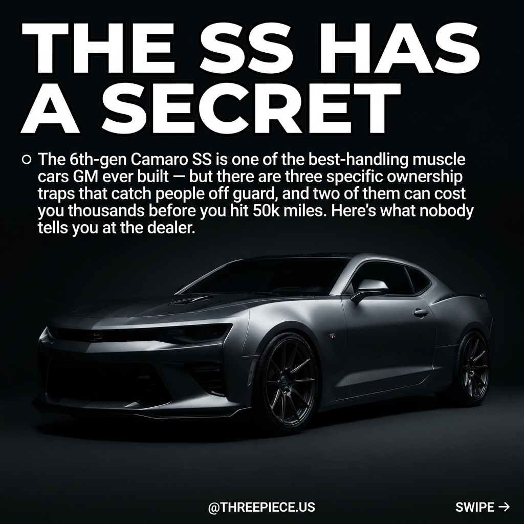 6th gen Chevy Camaro SS with aftermarket wheels showing common ownership problems