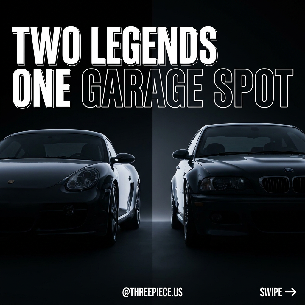 Porsche 987 Cayman vs BMW E46 M3 side-by-side comparison