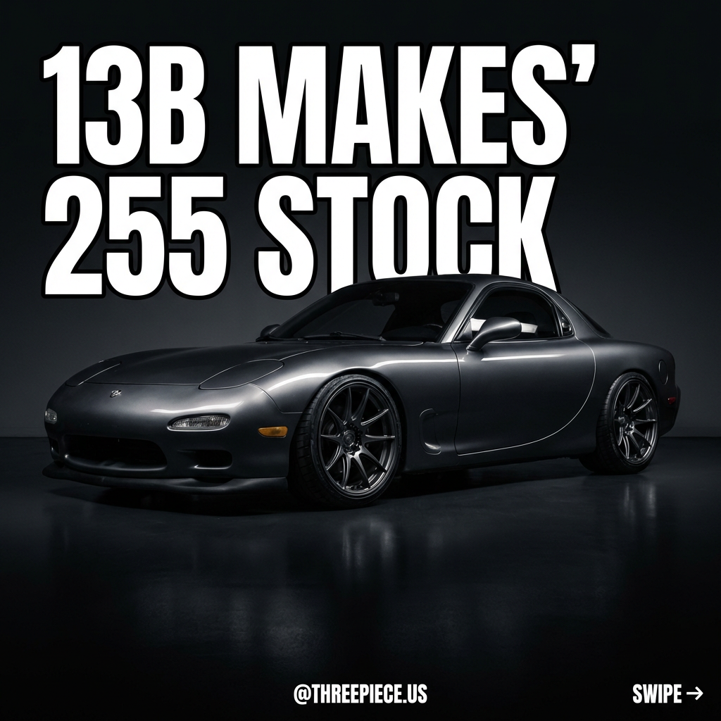 Mazda RX-7 FD with 13B rotary engine bay