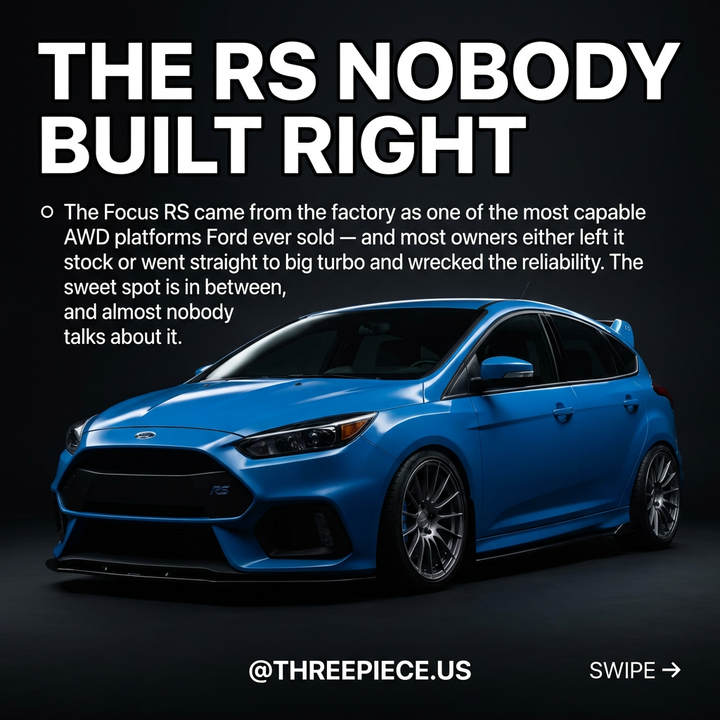 Ford Focus RS Mk3 build guide with wheel fitment and mod order