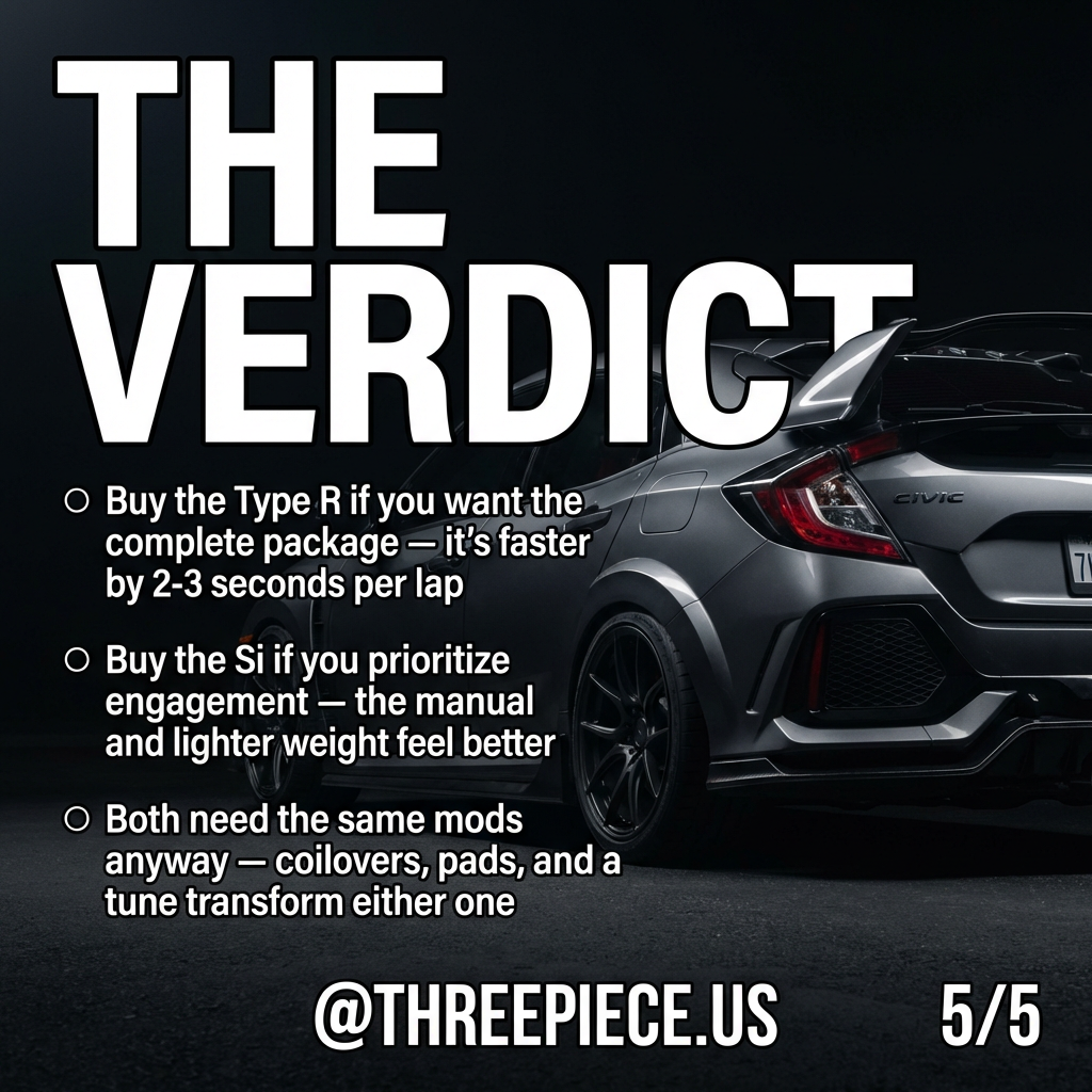 FK8 Type R vs FK7 Civic Si canyon battle conclusion