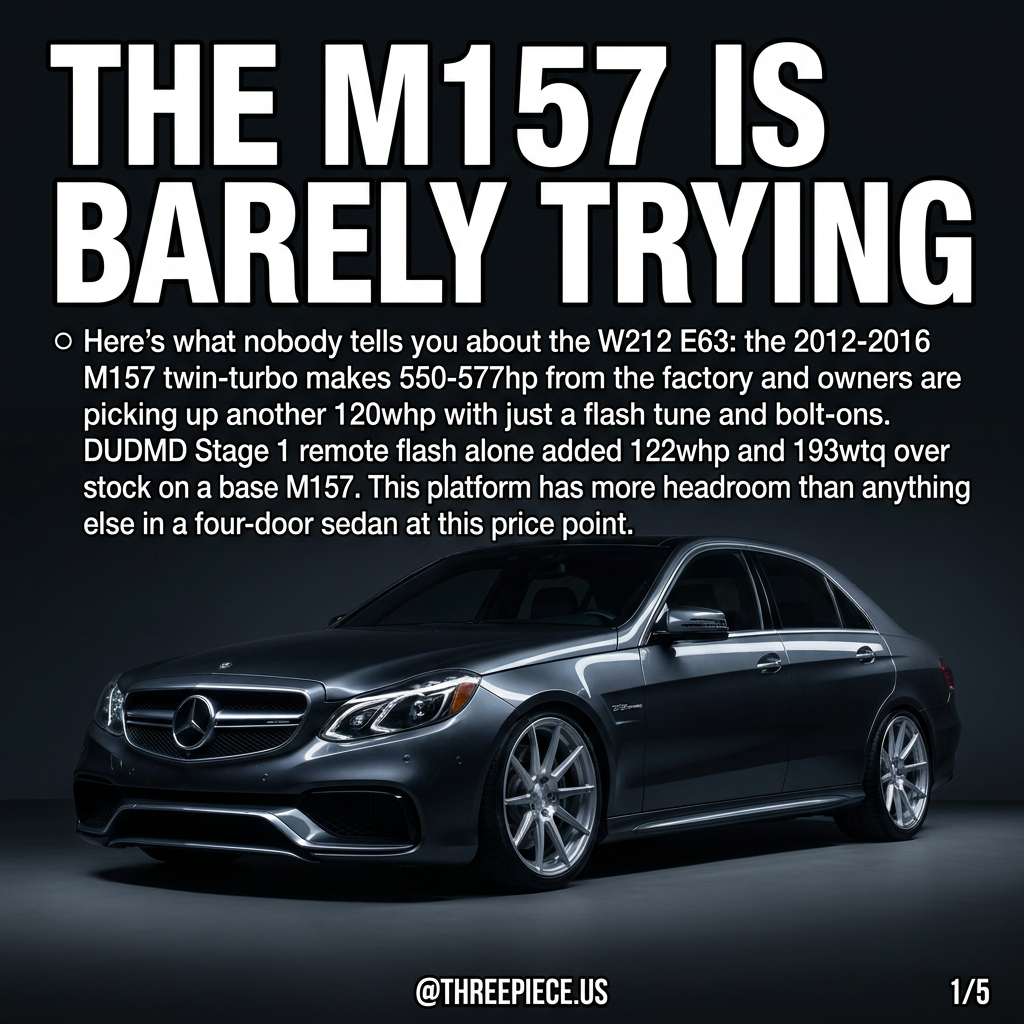 W212 E63 AMG build guide overview with M157 twin-turbo V8