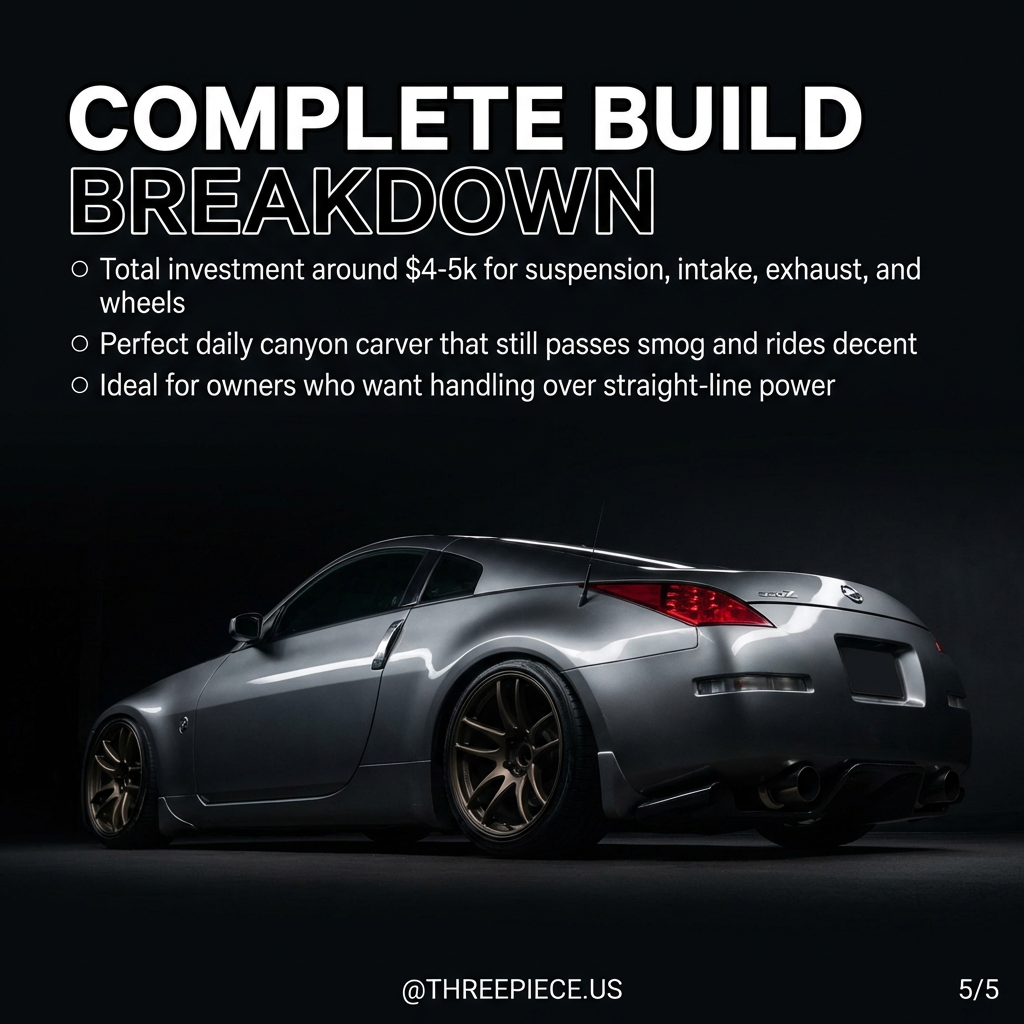 Work Emotion CR Kiwami wheels 19x9.5 front 19x10.5 rear staggered on Nissan 350Z