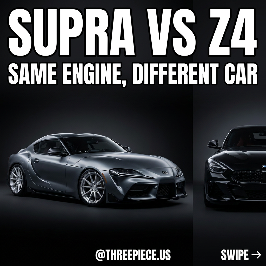 Toyota Supra A90 vs BMW Z4 M40i comparison with B58 inline-six