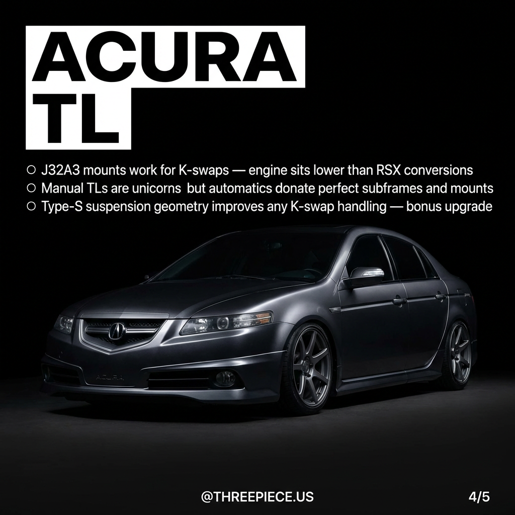 Acura TL UA6 UA7 K-series swap potential Type-S suspension
