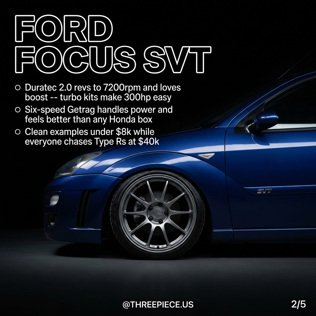 Ford Focus SVT Duratec 2.0 turbo project car with six-speed Getrag transmission