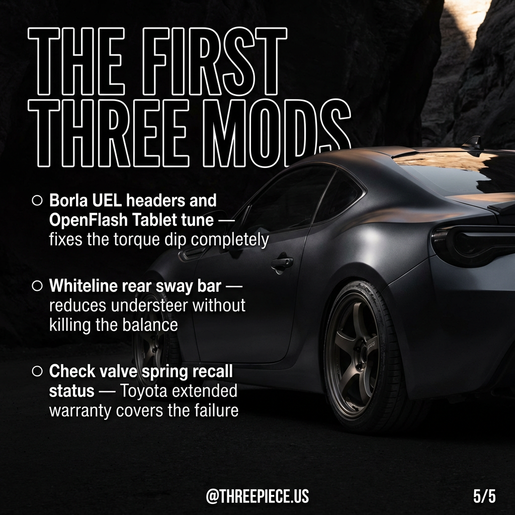 BRZ parked showing daily driver practicality