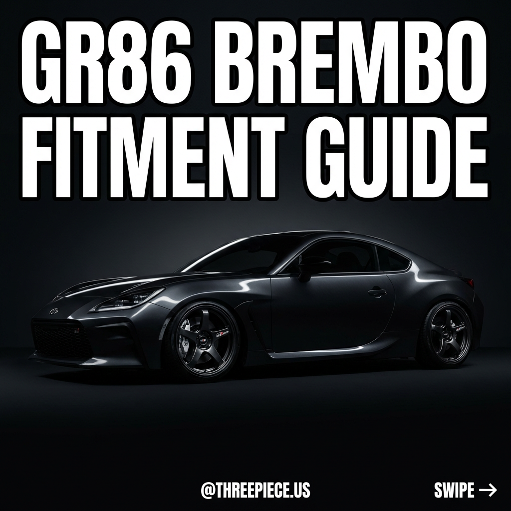 GR86 BRZ Brembo brake package wheel fitment clearance