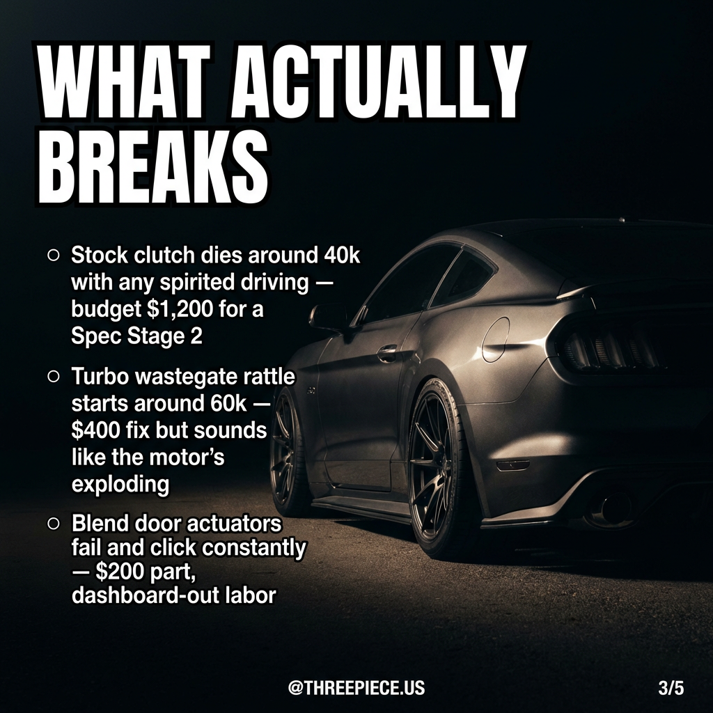 Mustang EcoBoost with aftermarket intake and tune modifications
