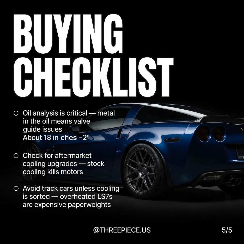 Used C6 Z06 inspection checklist and valve guide problems