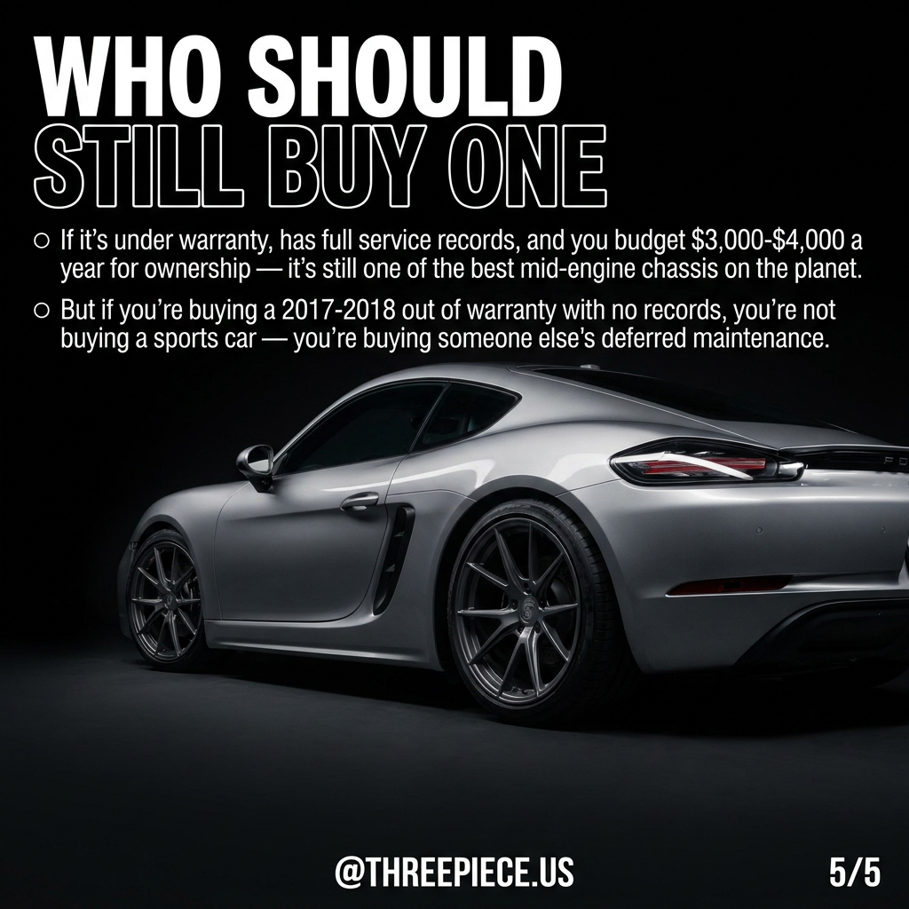 Porsche 718 Cayman ownership budget and who should still buy one