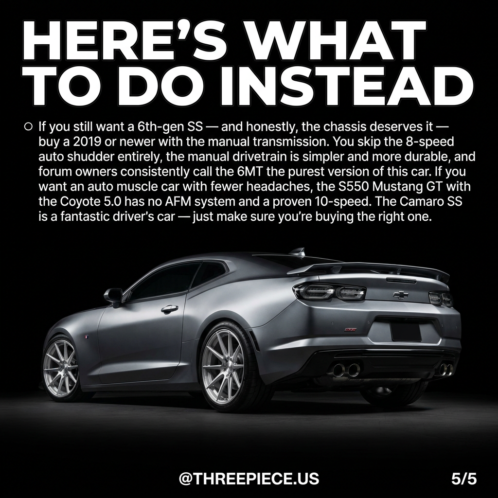6th gen Camaro SS buying guide manual transmission recommendation